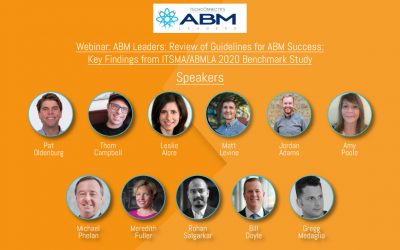 ABM Leaders Webinar: Review of Guidelines for ABM Success: Key Findings from ITSMA/ABMLA 2020 Benchmark Stud